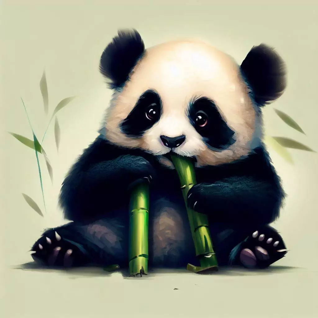 Panda Gourmand dans sa jeunesse